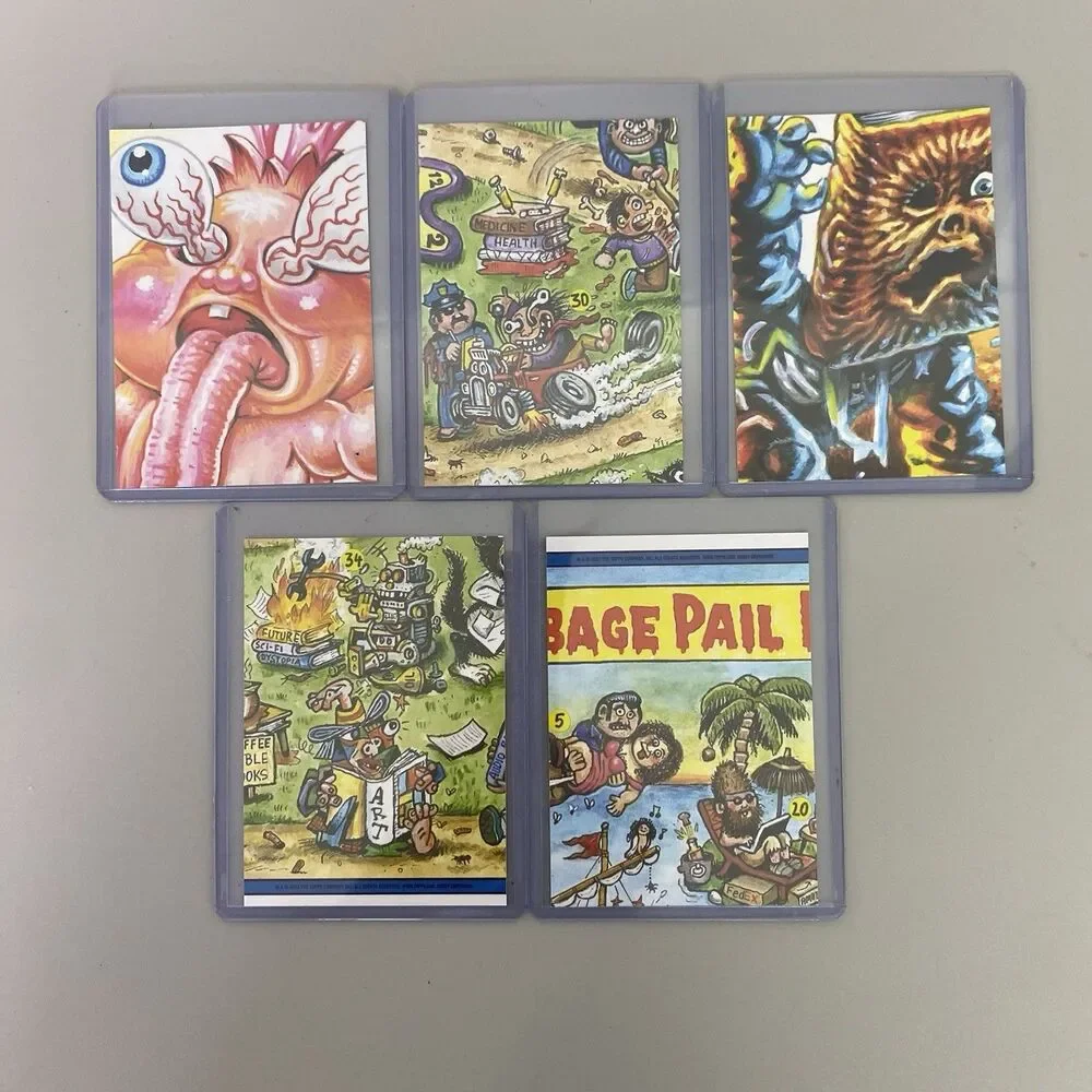 Topps Garbage Pail Kids Lot of 25 Trading Cards Green Border Variants GPK
